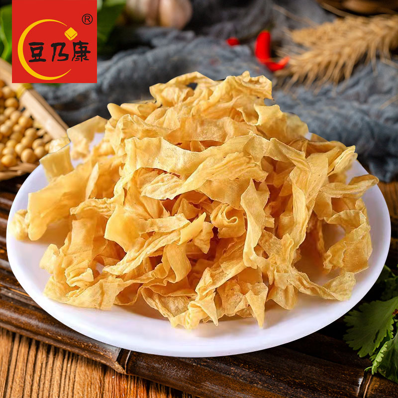 江西特产豆腐皮豆油皮素鸡1000g干货腐竹火锅凉拌豆制品豆皮豆参