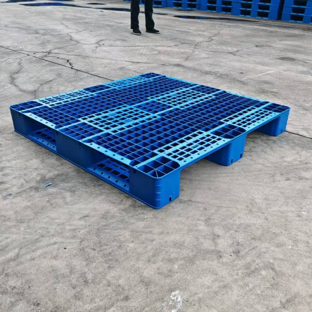 工业塑料塑料托盘叉车平面长方形上货架塑胶卡板仓库物流防潮垫板