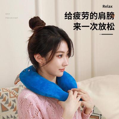 颈椎专用热水袋注水灌水暖水袋热敷脖子肩膀肩颈头部围脖U型枕头