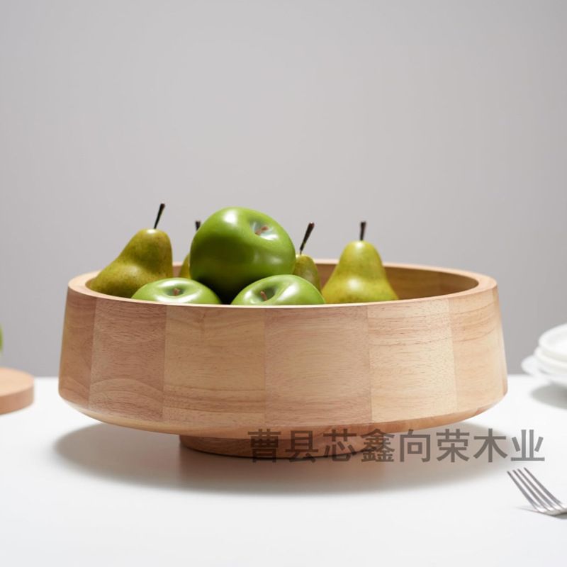 木制沙拉碗木碗水果碗甜品碗菜碗果盘餐盘菜盘水果盘木质托盘木盘