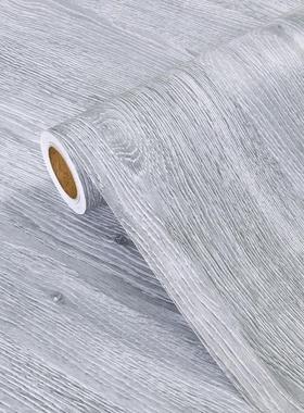 JO灰色原木贴纸仿木纹整张门贴纸自粘防水家具翻新壁柜子橱柜门