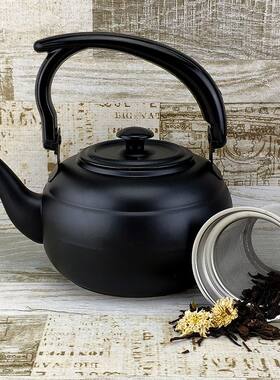 铁壶铸铁泡茶黑色不锈钢茶楼古典套装水壶不锈钢茶壶户外煮茶酒炉