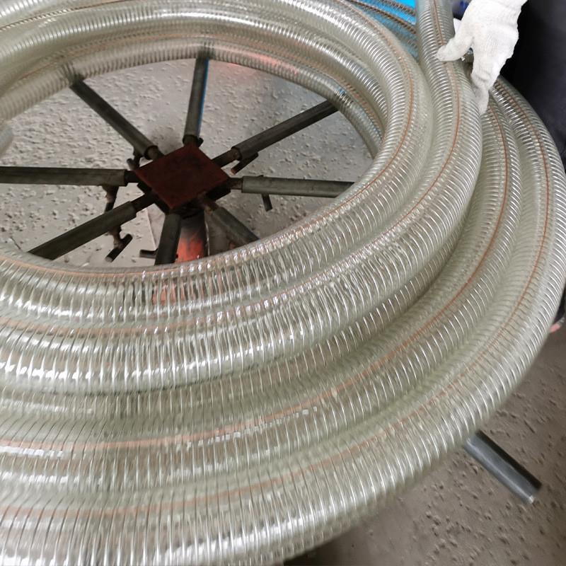耐压塑料软管水管排水管带钢丝编织塑料透明软水管