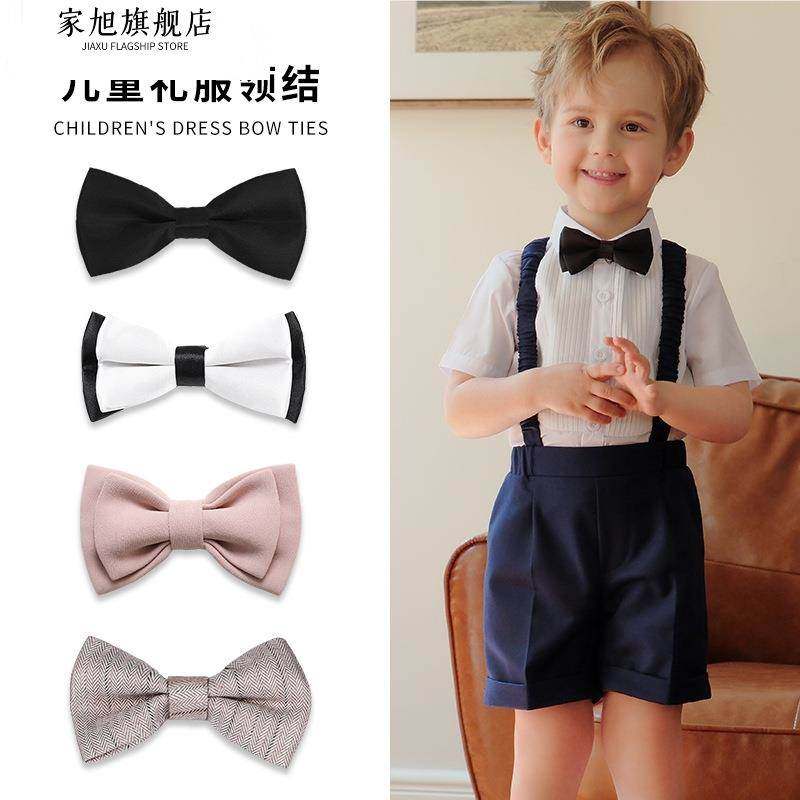 儿童领结 韩版男童潮 酒红色宝宝领结小孩学生演出表演蝴蝶结领带