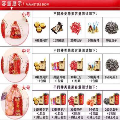 网沙袋网丝糖袋喜糖袋子包装喜糖喜烟瓜子巧克力喜蛋礼品袋子