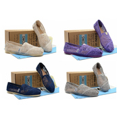 一脚蹬懒人鞋 TOMS经典 休闲驾车 帆布鞋 蕾丝镂空套脚鞋 款 镂空休闲鞋