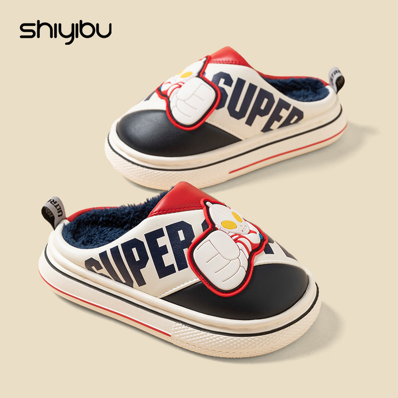 儿童厚底棉拖鞋男童2025新款棉拖