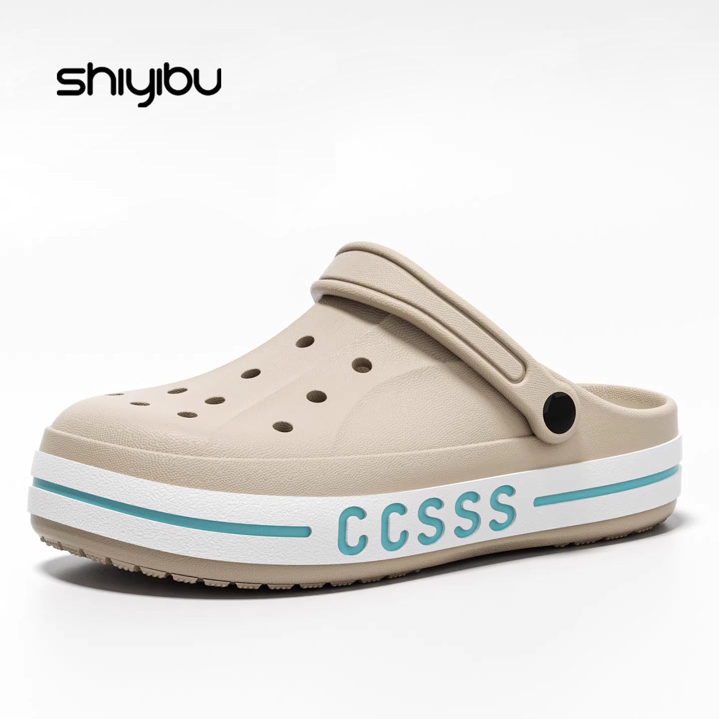 轻便减负外穿洞洞鞋男款防滑耐磨大底软弹踩屎感休闲露营两用凉拖