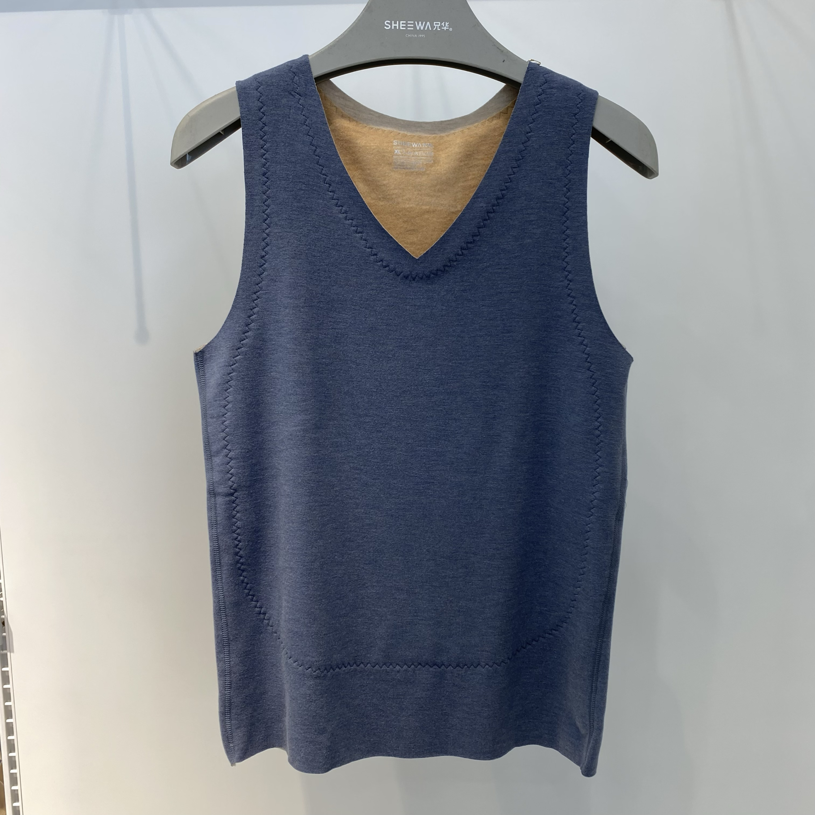 男士羊绒蛋白石墨烯保暖背心兄华