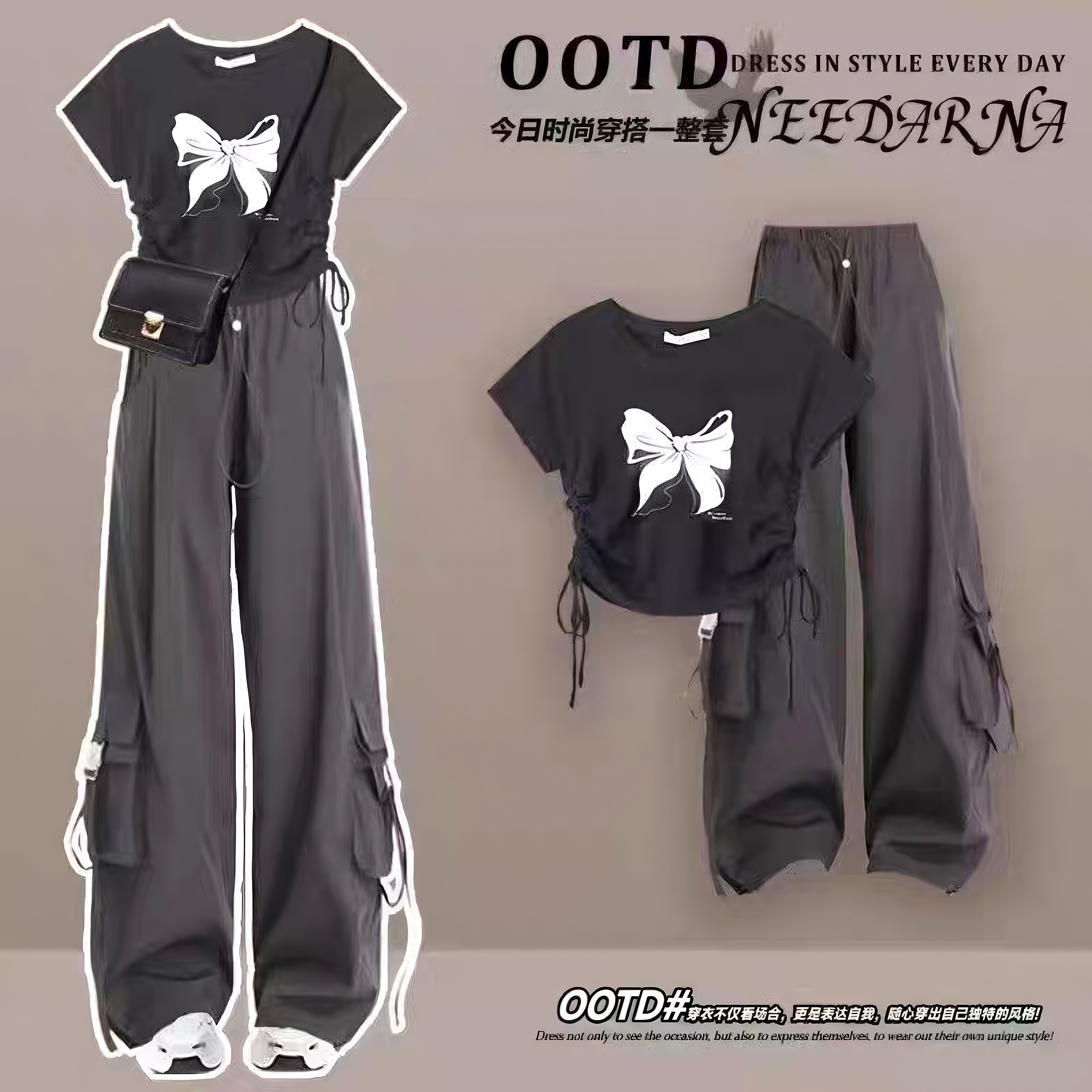 女童夏季甜酷套装新款洋气时髦潮