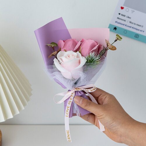 小花束仿真花干花装饰六一儿童节