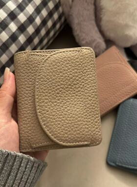 头层牛皮钱包卡包一体女款真皮硬币零钱包防盗刷防消磁女士钱包