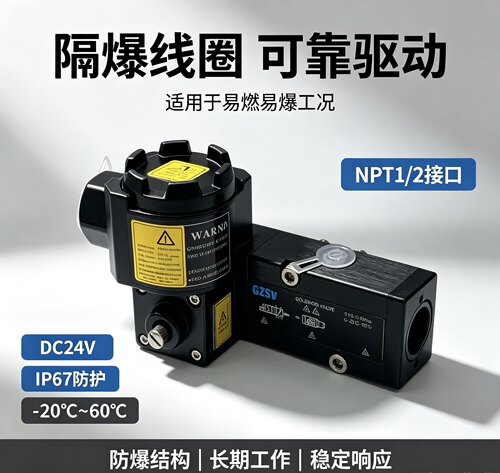 4M310二位五通防爆电磁阀隔爆型IP67防护工业设备配件