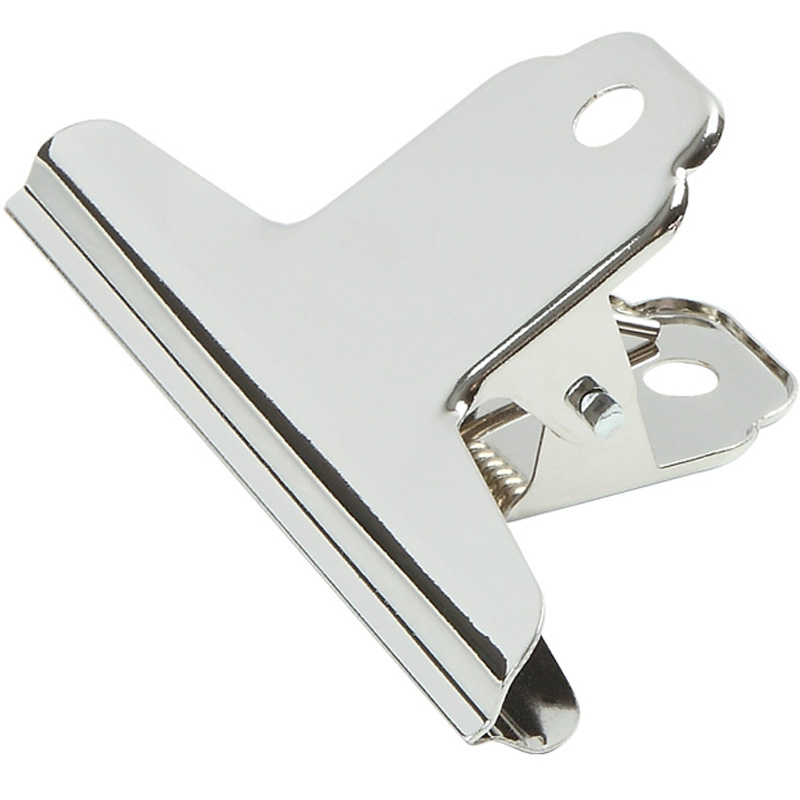 齐心B3617/B3619/B3620 票夹山形铁票夹不锈钢铁票夹办公票据票夹