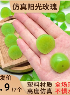 仿真葡萄粒模型假水果块青橄榄提子青拍摄道具甜品装饰益智玩具