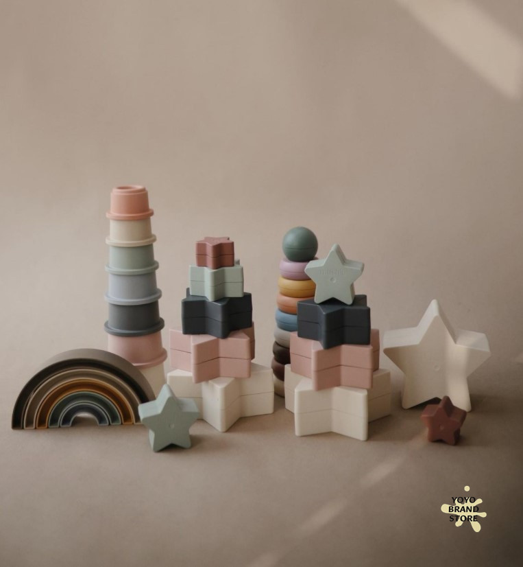 9折包邮现货mushie儿童宝宝叠叠乐塔杯彩虹五角星益智早教玩具,玩具/童车/益智/积木/模型,叠叠圈/叠套玩具,淘宝优惠券,粉丝福利购,淘宝优惠卷