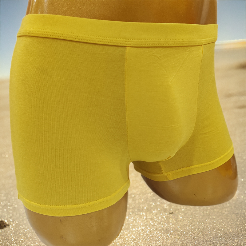 青年学生黄内裤中低腰莫代尔黄裤衩平四角本命年结婚考试黄裤衩新,女士内衣/男士内衣/家居服,男平角内裤,淘宝优惠券,粉丝福利购,淘宝优惠卷