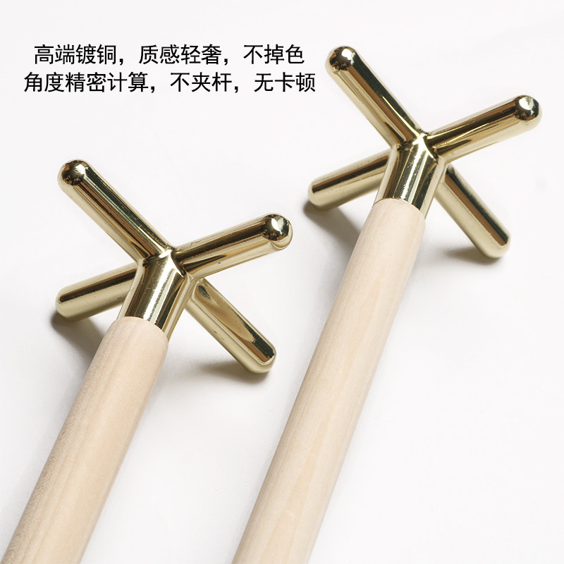 台球架杆器十字叉高叉低叉铜制架杆头台球用品图片