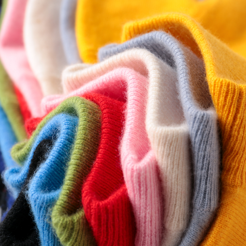 秋冬羊毛衫半高领加厚小孩羊绒衫