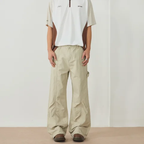 TWORED美式复古解构设计工装裤休闲裤小众宽松微喇高级感男女长裤