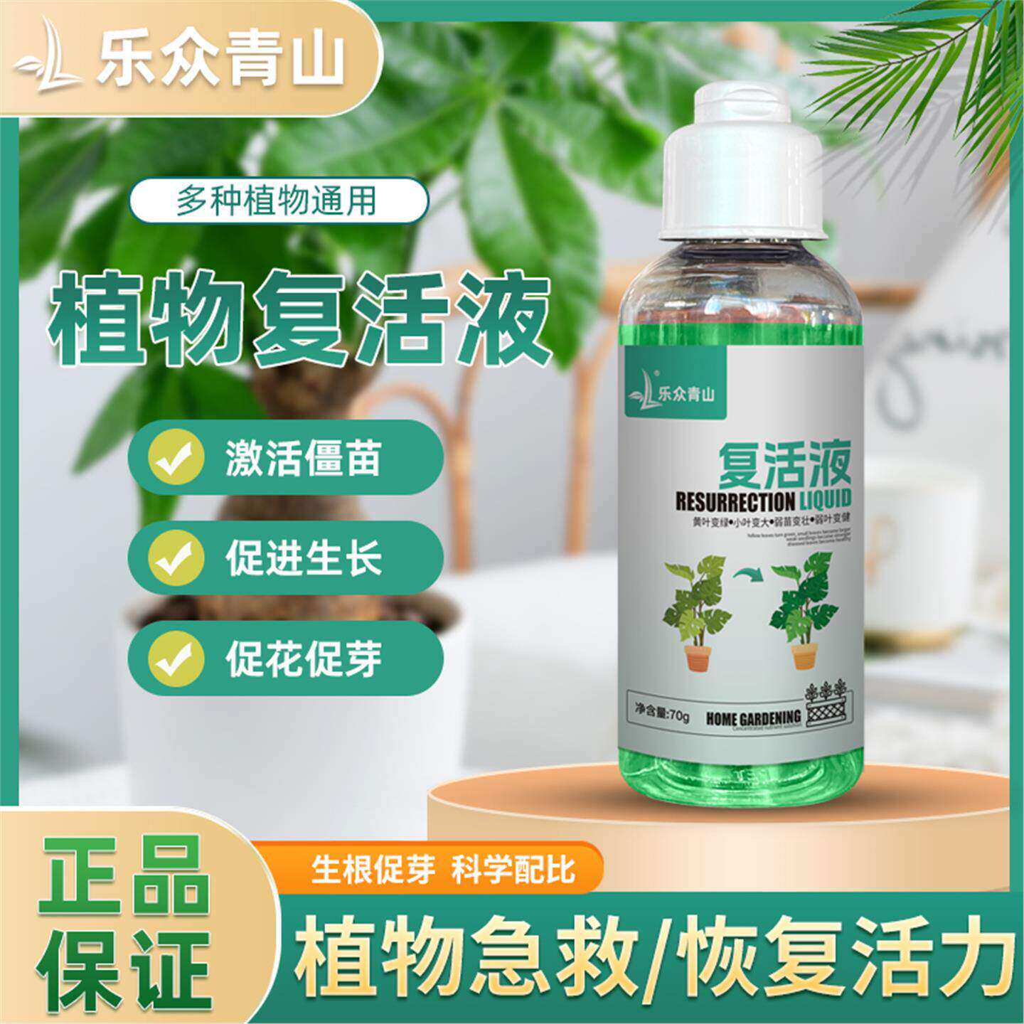 乐众青山【复活液】绿植物光杆发黄掉叶生长快速吸收花卉绿植园艺