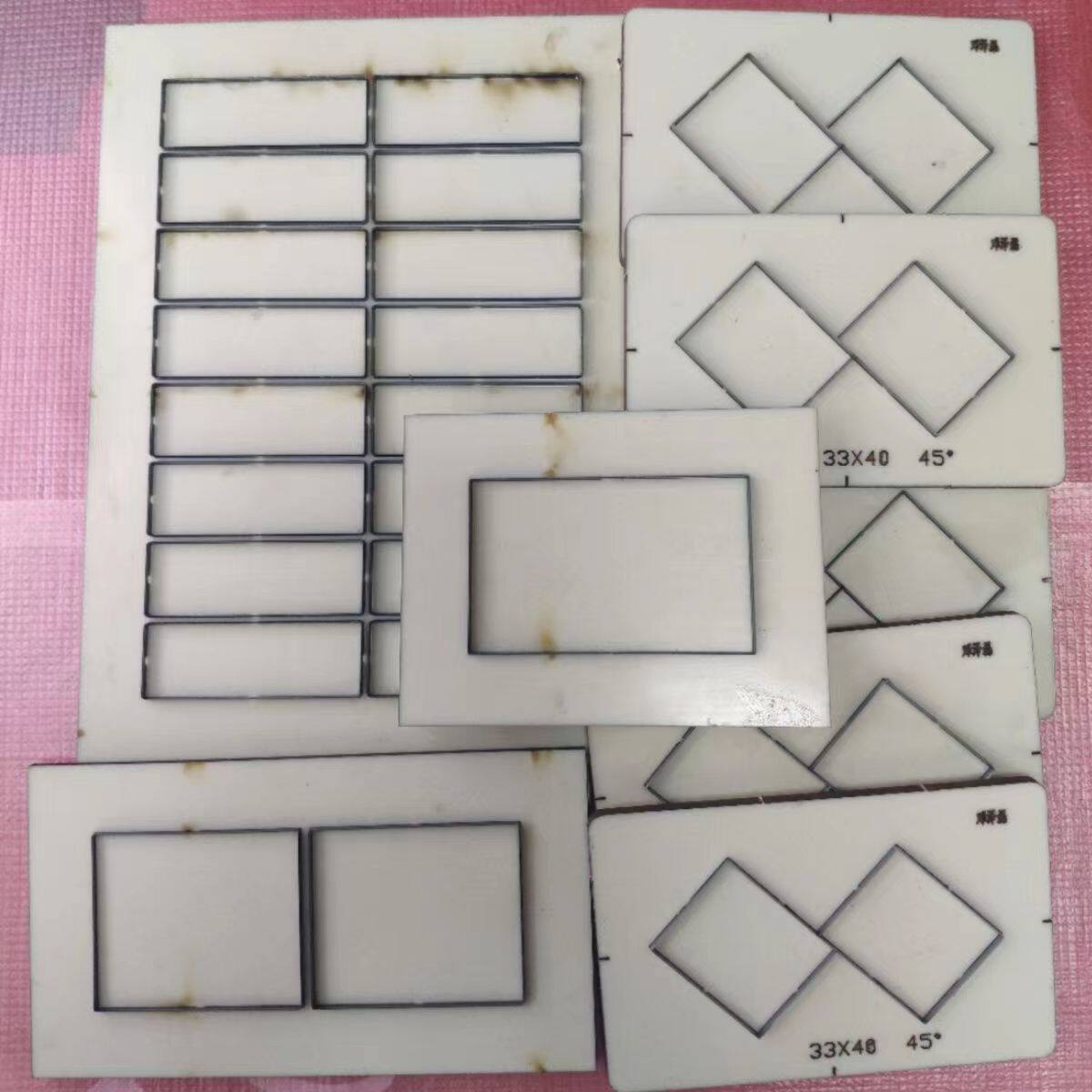 厂家定做各种形状PVC激光刀模不干胶刀具冲压模切机冲刀针线刀