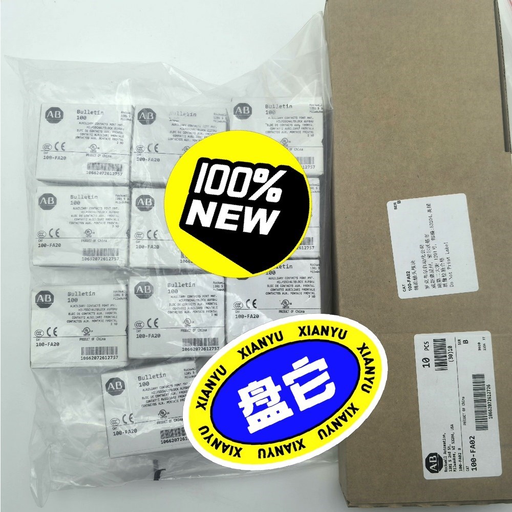 100-FA20 辅助触头 罗克韦尔 AB-辅助触点块正面 议价