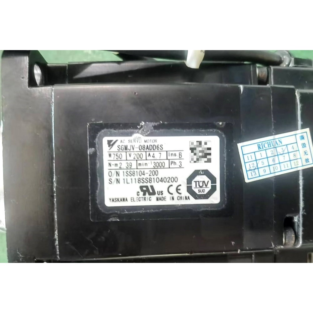 SGMJV-08ADD6S安川伺服电机功能包好质保三 议价