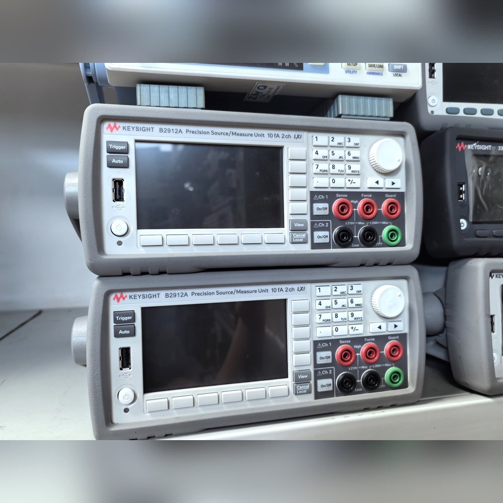 是德B2912A双通道精密电源功能完好.双通道配置10 议价