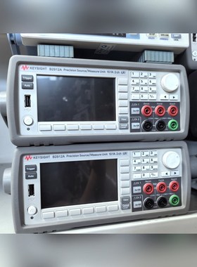 是德B2912A双通道精密电源功能完好.双通道配置10 议价