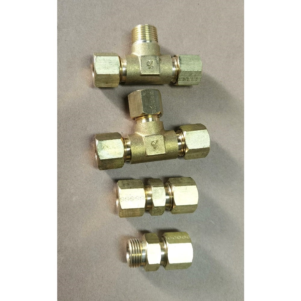 日本KOYO东洋铜管用卡套接头材质黄铜适用于直径12mm 议价