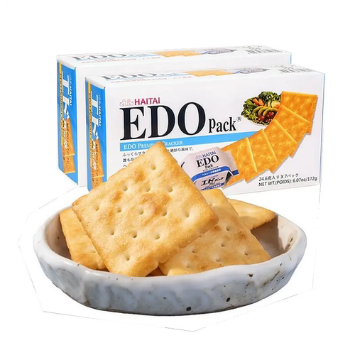EDO pack 韩国进口原味饼干172g*2盒 零食下午茶酥性点心代餐饱腹
