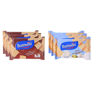 白俄罗斯进口 6袋 维特巴牌威化饼干混合口味120g