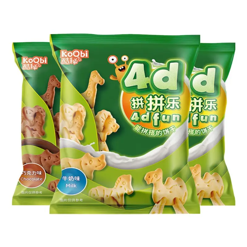 Koobi/酷秘马来西亚进口拼拼乐动物饼干100g*3包 牛奶味/巧克力味,零食/坚果/特产,酥性饼干,淘宝优惠券,粉丝福利购,淘宝优惠卷