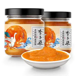 李子柒北海海鸭蛋黄酱流沙咸蛋黄酱拌饭酱拌面沙拉吐司酱80g 2瓶