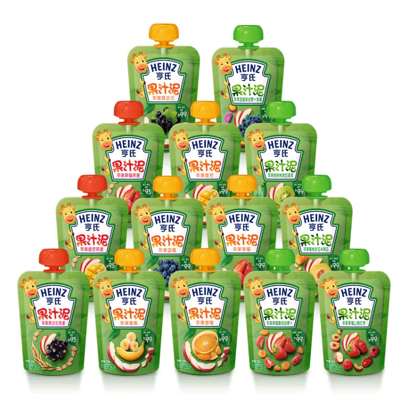 Heinz亨氏乐维滋果汁泥14种口味随机组合果泥去糖香精新包装120g