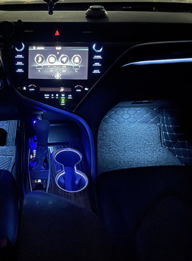 适用于2018至2023年八代凯美瑞水杯灯单色冰蓝色