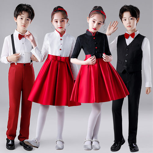 儿童演出合唱服表演服中小学生校服班服幼儿园服诗歌朗诵比赛服