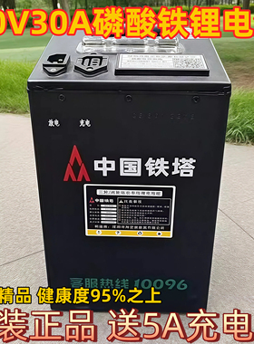 二手60V30A铁塔锂电池电动二轮三轮电瓶车外卖员铁塔磷酸铁锂电