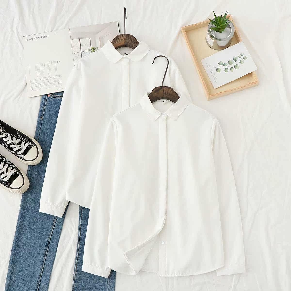 College wind student shirt 2020 Occupation woman jacket Long sleeve shirt shirt thickening Plushin the Women's clothing/Boutique , Shirt  category - from Buy2taobao.com to provide professional Taobao agent buy service