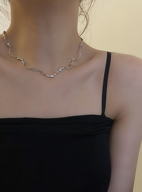 戴雪儿钛钢其他蛇骨链女