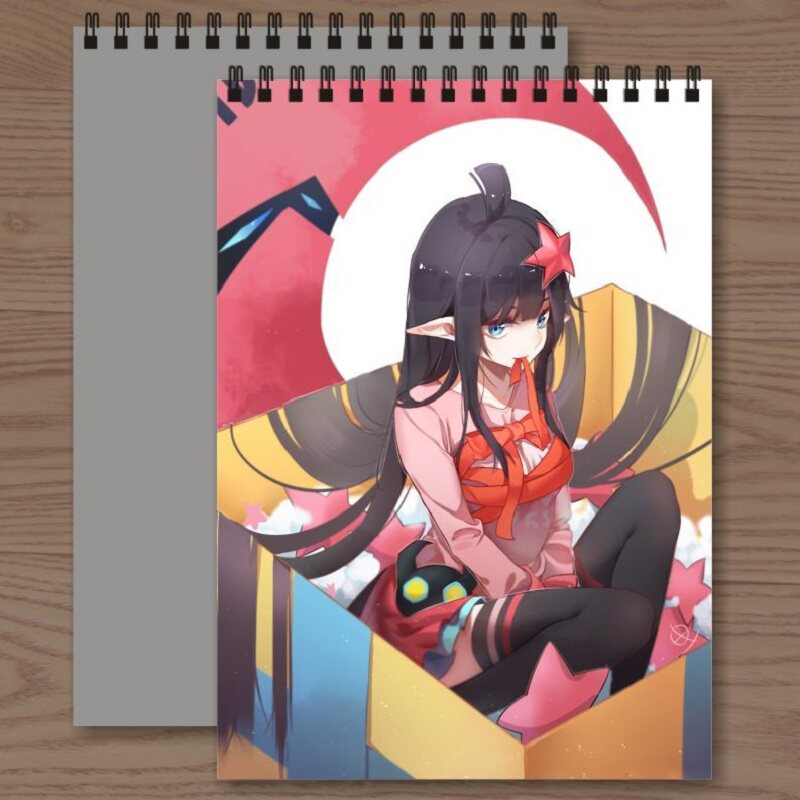 二次元凹凸世界素描本凯莉硬壳空白本涂鸦绘画本丹尼尔学生美术本