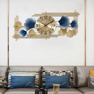 新款中式风复古挂钟无声扫秒机芯亚马逊同款