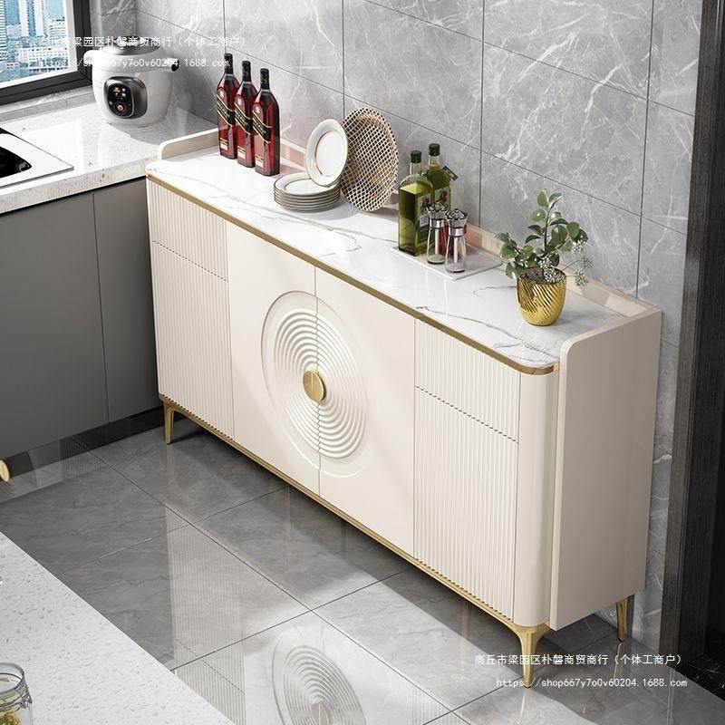 餐边柜轻奢高档岩板台面大容量餐厅餐边柜厨房碗柜一体靠墙收纳柜,住宅家具,餐边柜,淘宝优惠券,粉丝福利购,淘宝优惠卷