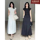 年终清仓 售完不补 慵懒通勤空气棉休闲短袖 收腰T恤夏季 百搭