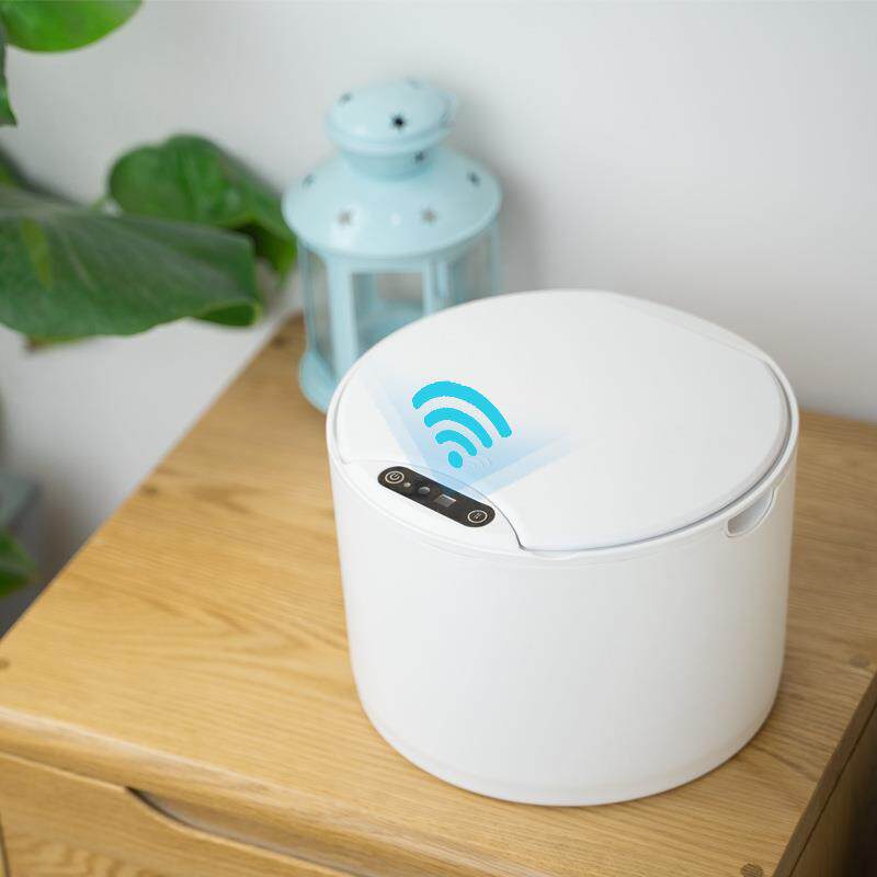感应桌面智能垃圾桶全自动家用卧室办公室带盖车载垃圾桶收纳盒图片