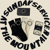 盒装 侃爷周日限定男女中筒运动潮牌长袜子 Service Kanye Sunday