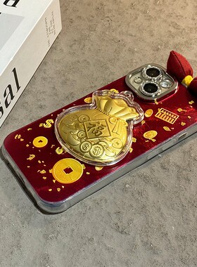 2026毛绒蝴蝶结福袋适用vivoiqooneo11手机壳iqoo15pro秋冬13por红色12新年11s马年9立体8se金箔7女6/5十vivo