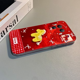 2026刺绣小马适用oppo真我gt8手机壳13pro 带neo7挂件gtneo5s挂绳gt6新年12红色11棋盘格v25马年q3s十realme