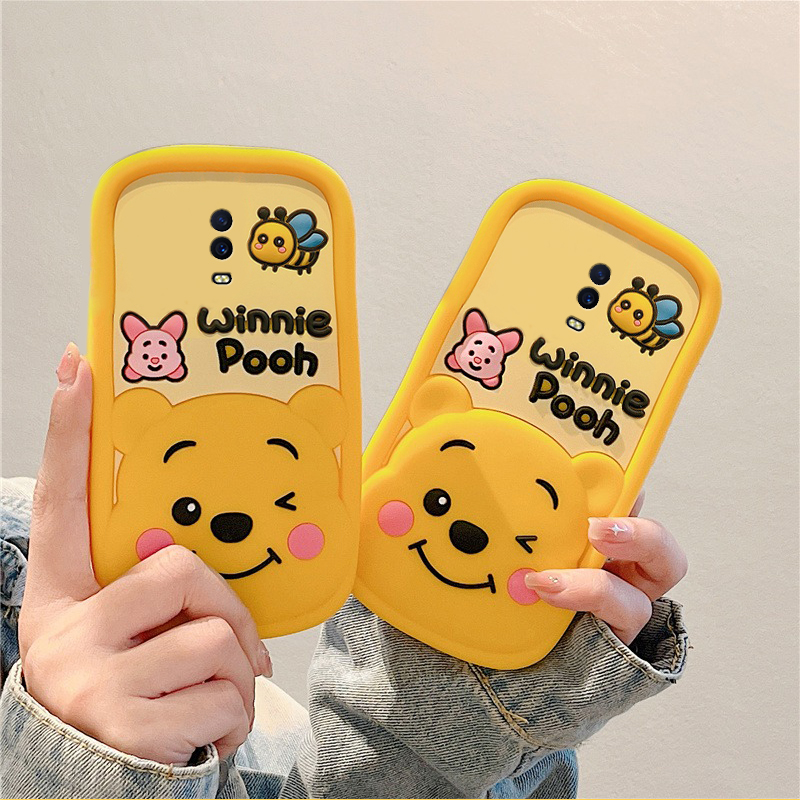 手机壳硅胶卡通动漫蜜蜂皮杰猪维尼熊